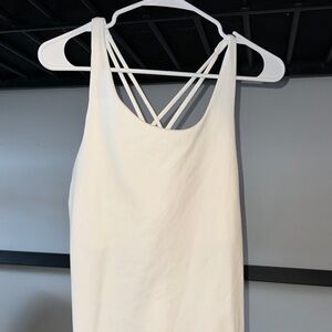 White Work Out Tank Top